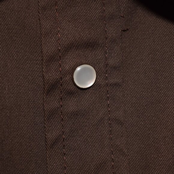 Cowboy Workwear WorkFlex Men's Chocolate Long Sleeve Western Work Shirt Size 3X - Picture 6 of 6